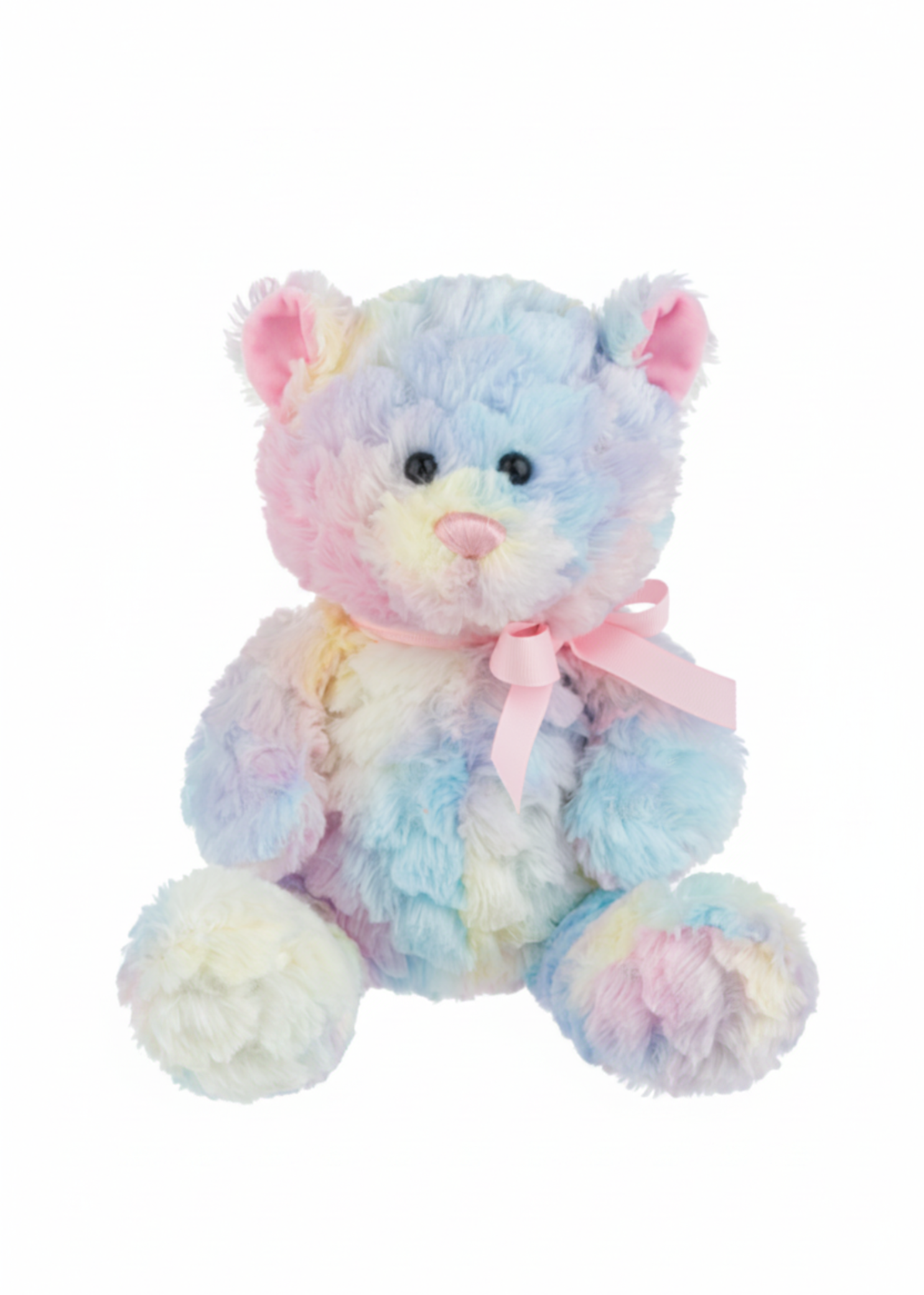 12" Sugar Swirl Bear Rainbow front view