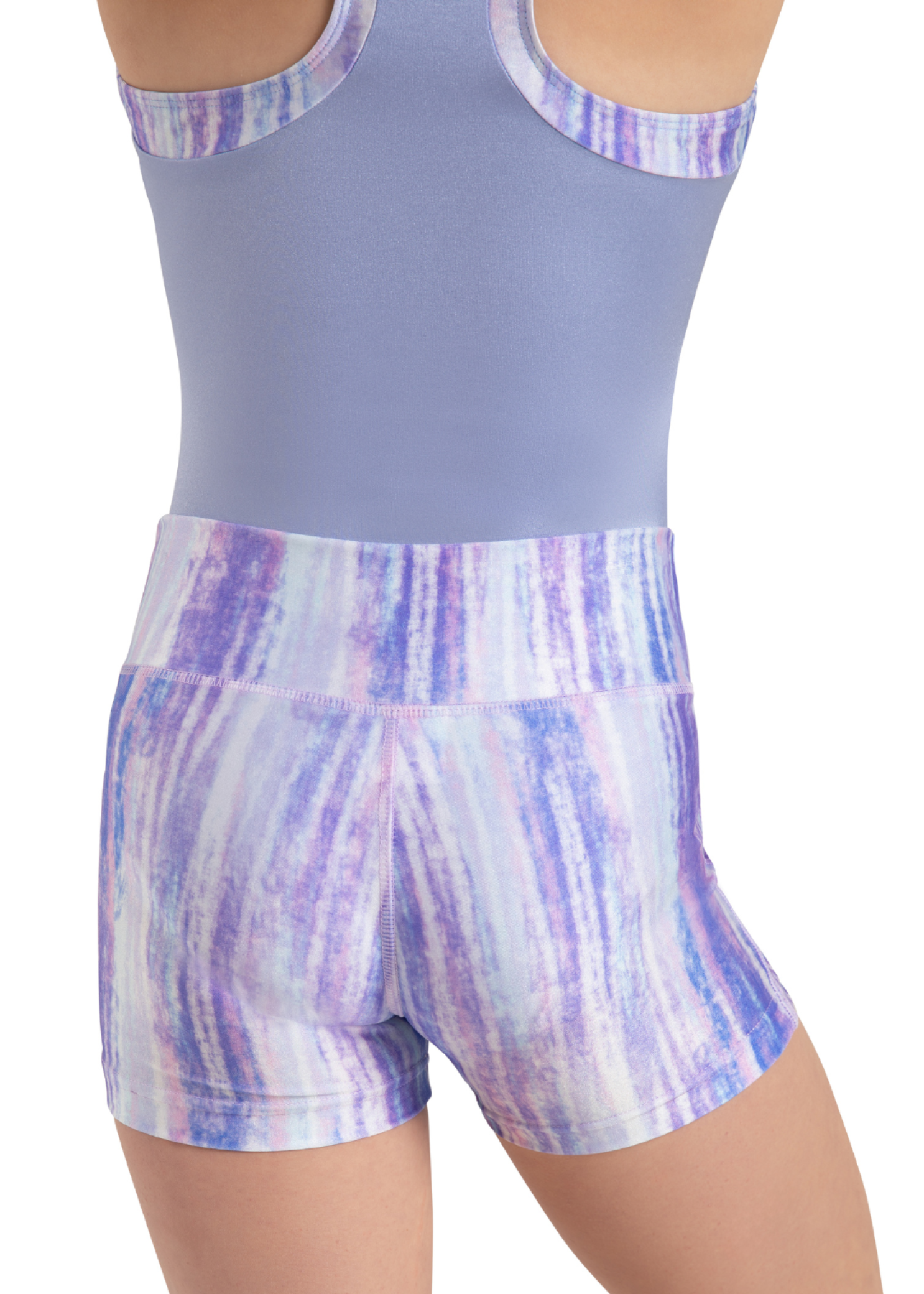 Pearl Short Very Peri Tie Dye back view
