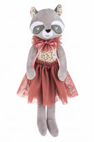 15" Blossom & Bows Woodland Raccoon front view