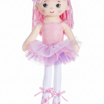 16" Ballerina Doll Light Pink front view