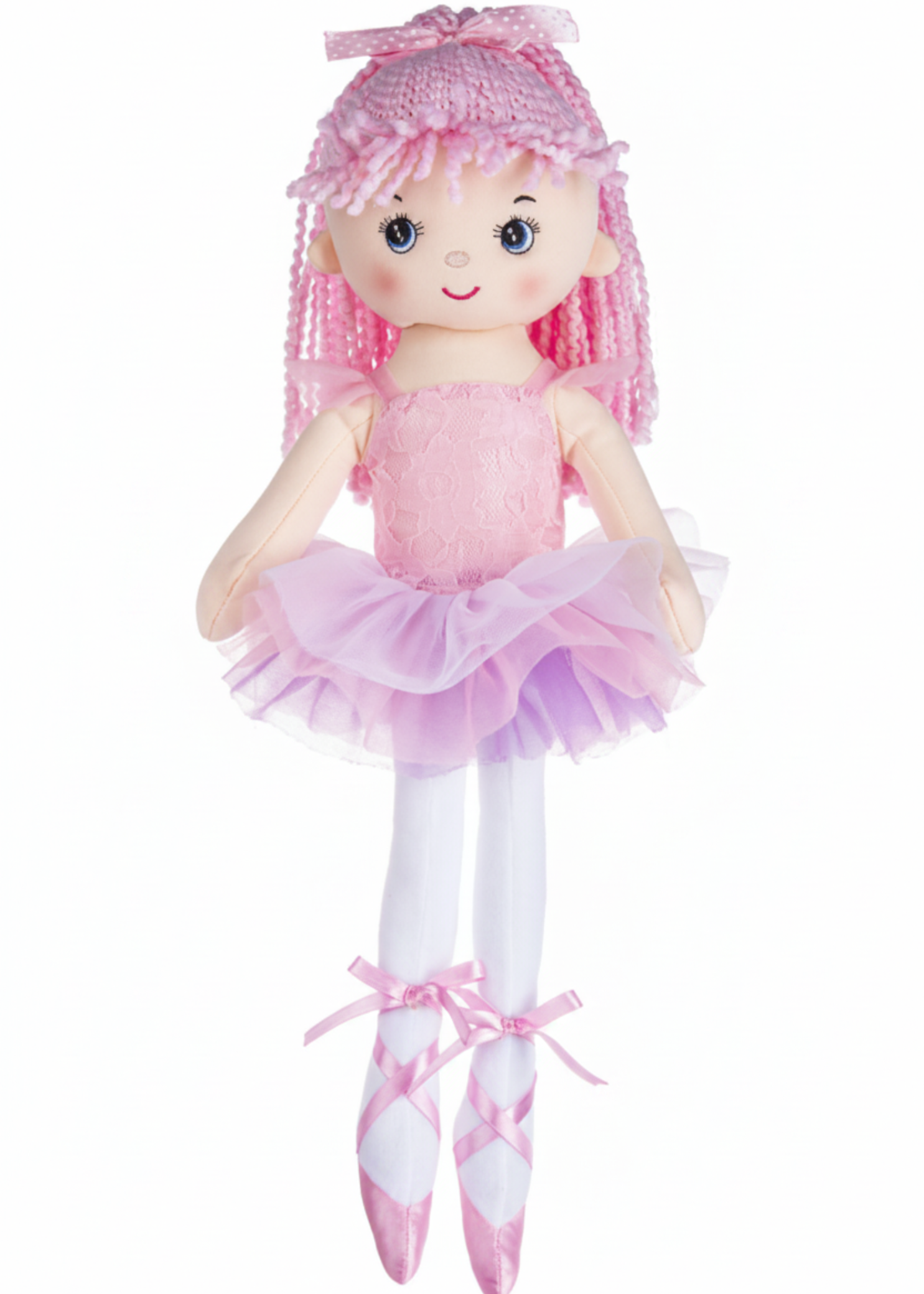 16" Ballerina Doll Light Pink front view