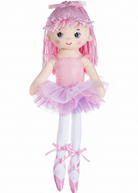 16" Ballerina Doll Light Pink front view