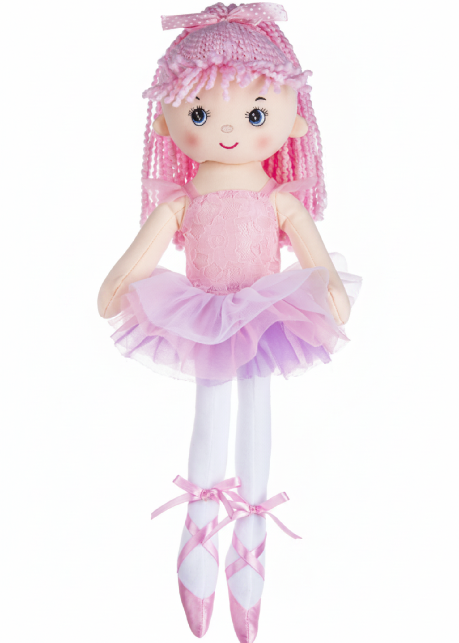 16" Ballerina Doll Light Pink front view