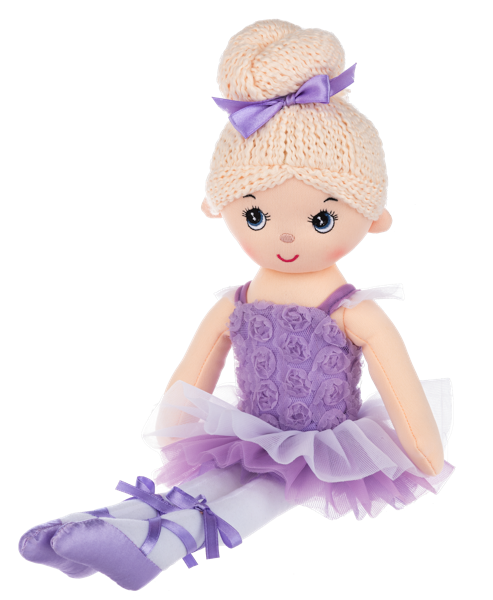 Ballerina Doll Purple front view