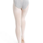 Back Seamed Transition Tight Ballet Pink back view