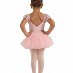 Heavenly Short Sleeve Tutu Dress Pink back view