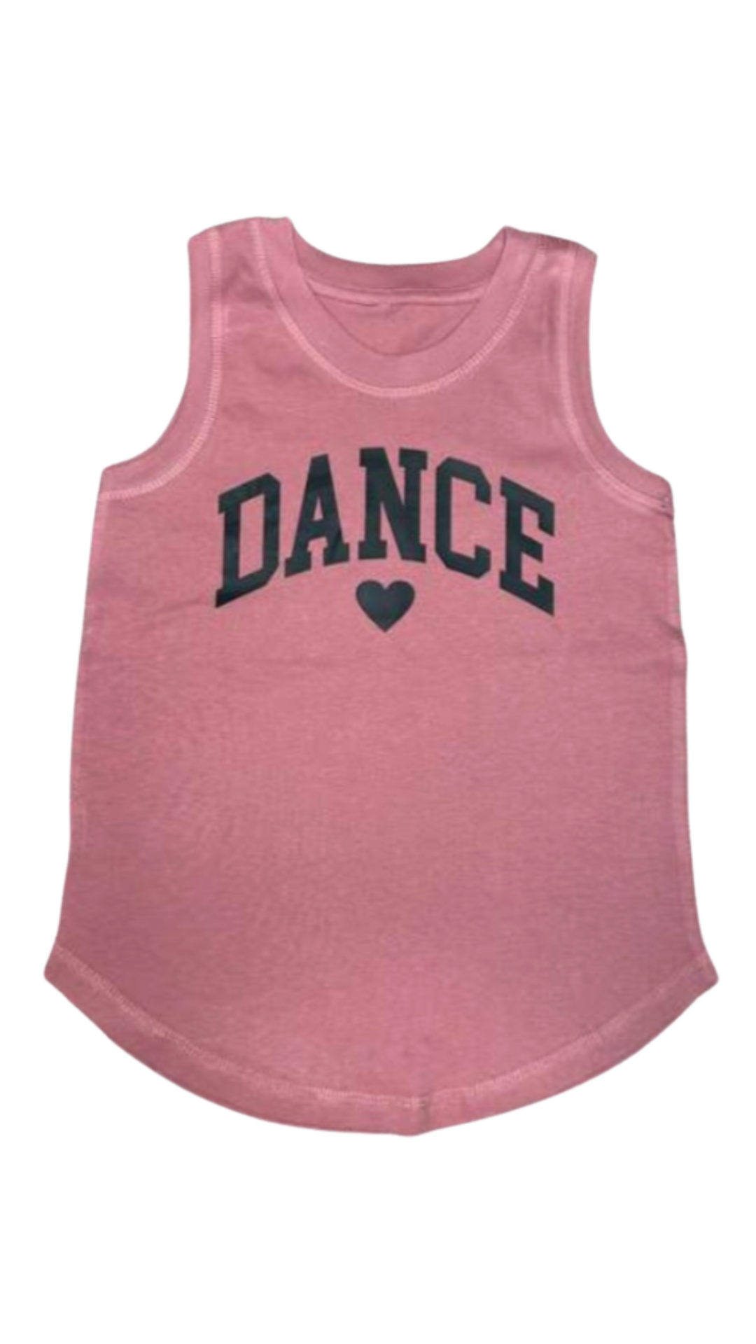 Dance Heart Tank Mauve front view