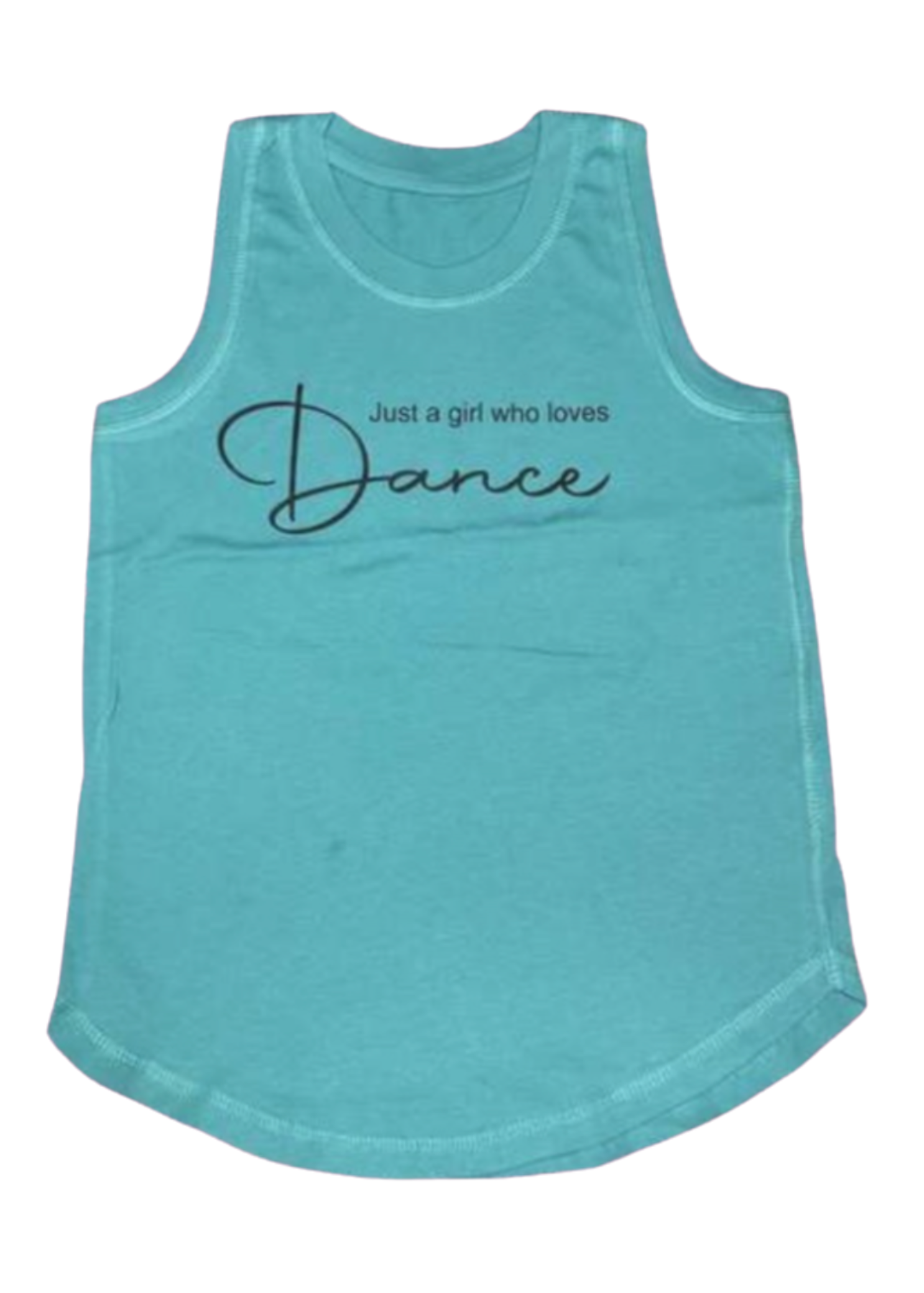 Just A Girl Tank Mint front view