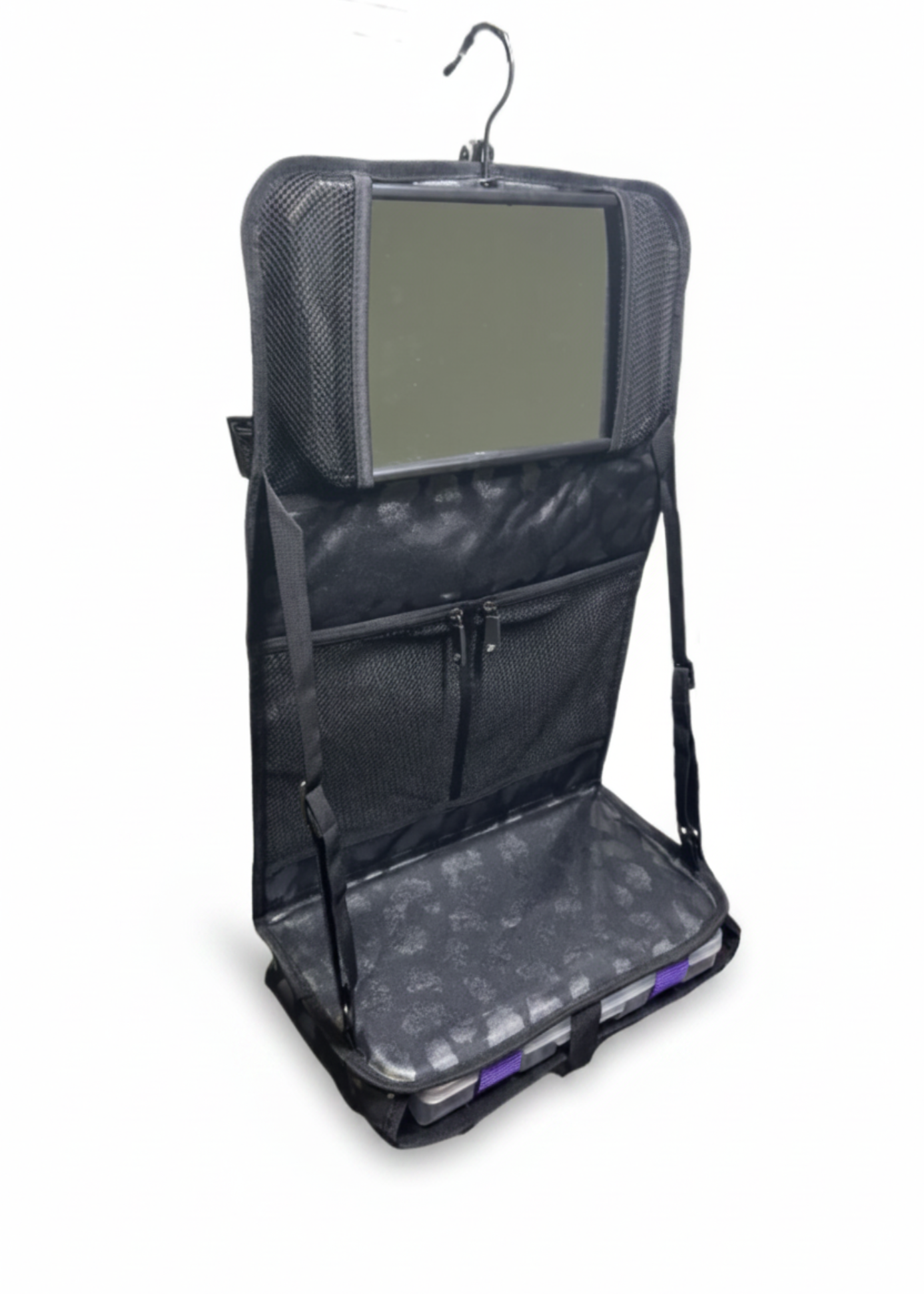 Attitude Hanging Accessory Case Leopard Black front view