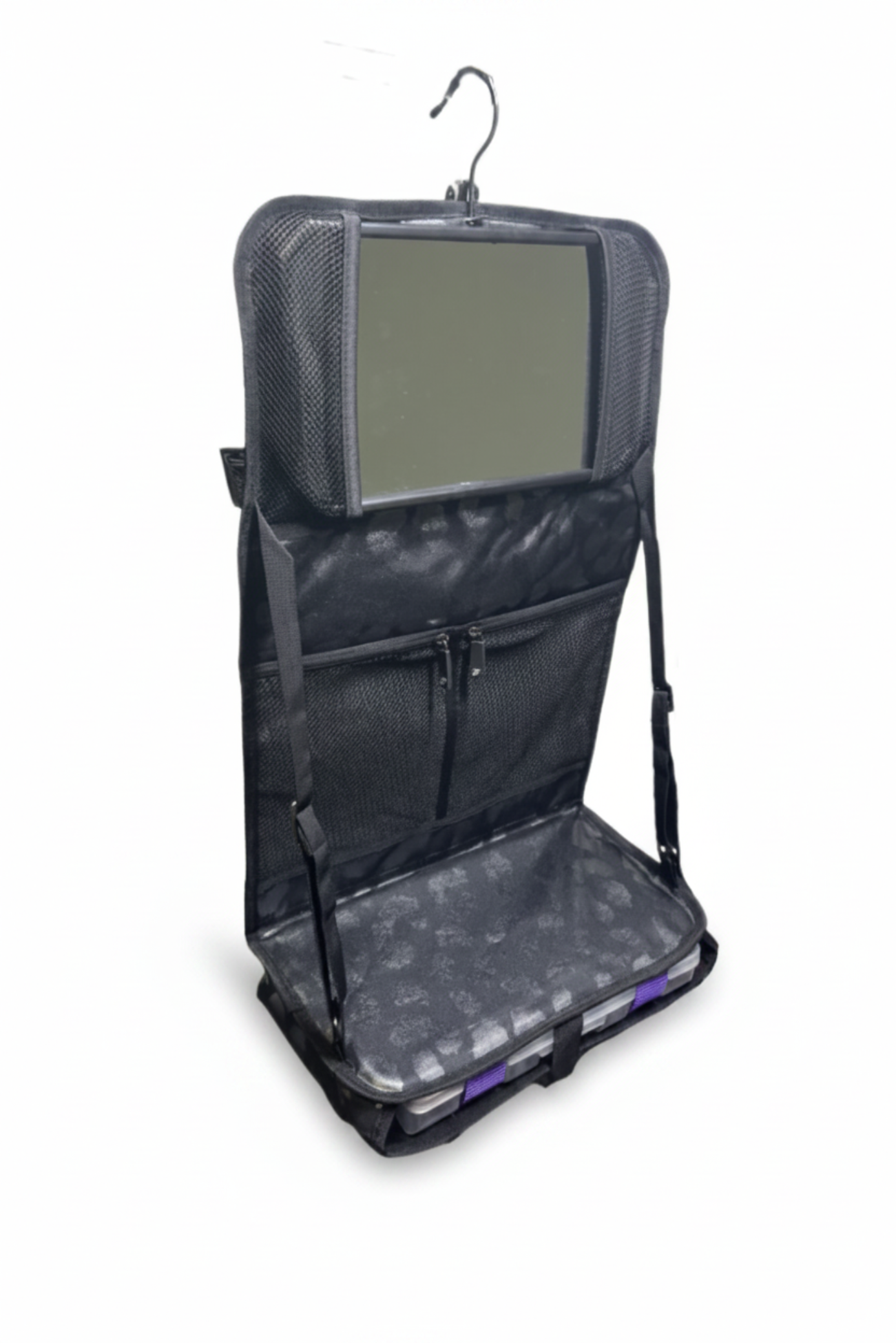 Attitude Hanging Accessory Case Leopard Black front view