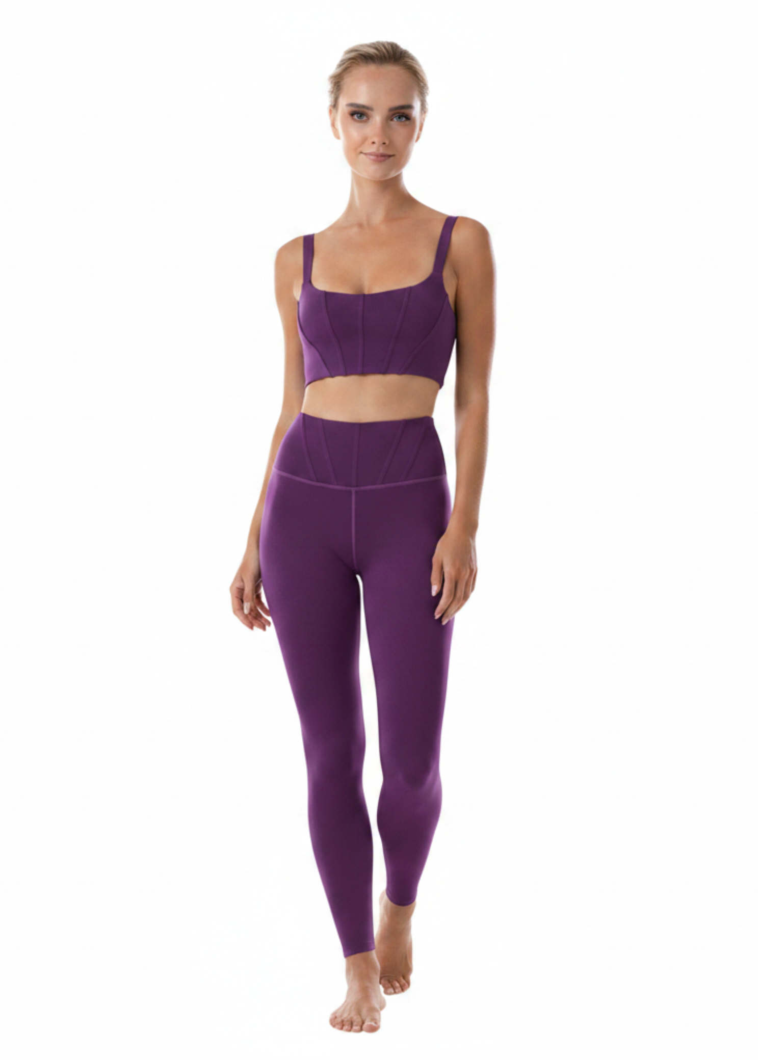 Lacey Camisole Crop Top Elegance front view