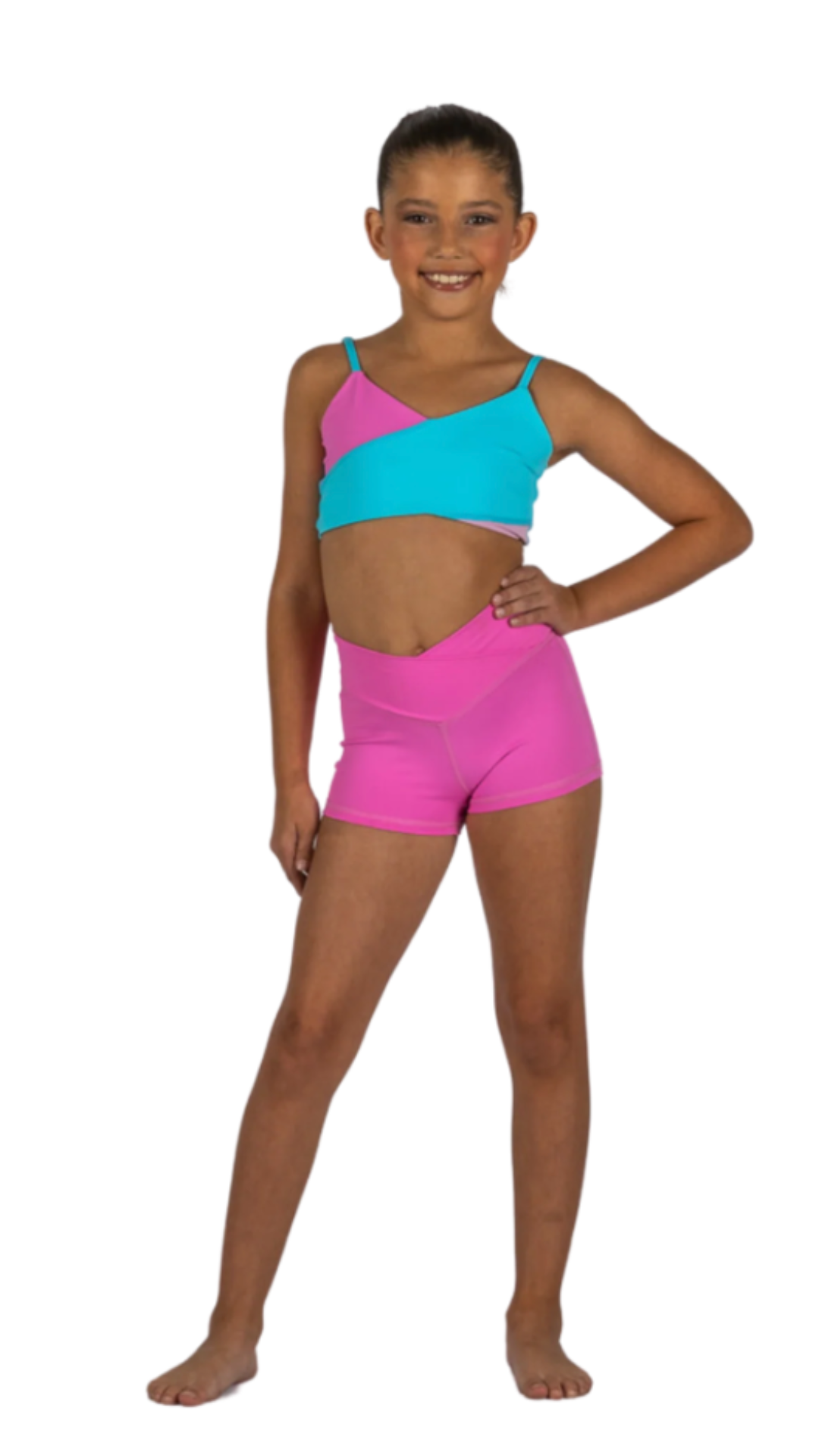 Slice & Dice Top cotton candy front view