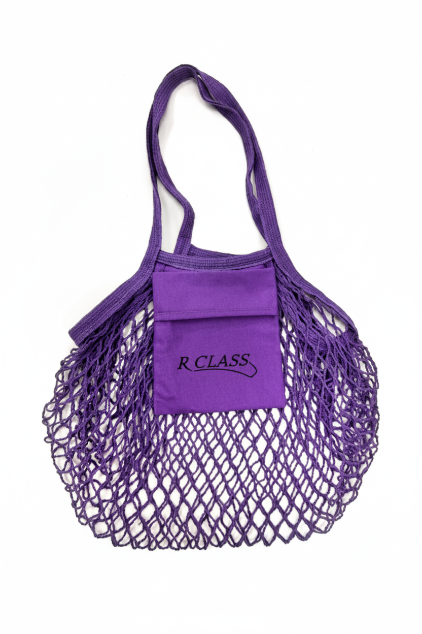 Purple Mesh Pointe Shoe Bag