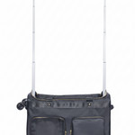 Medium Duffel with Built In Rack Black rack extended view
