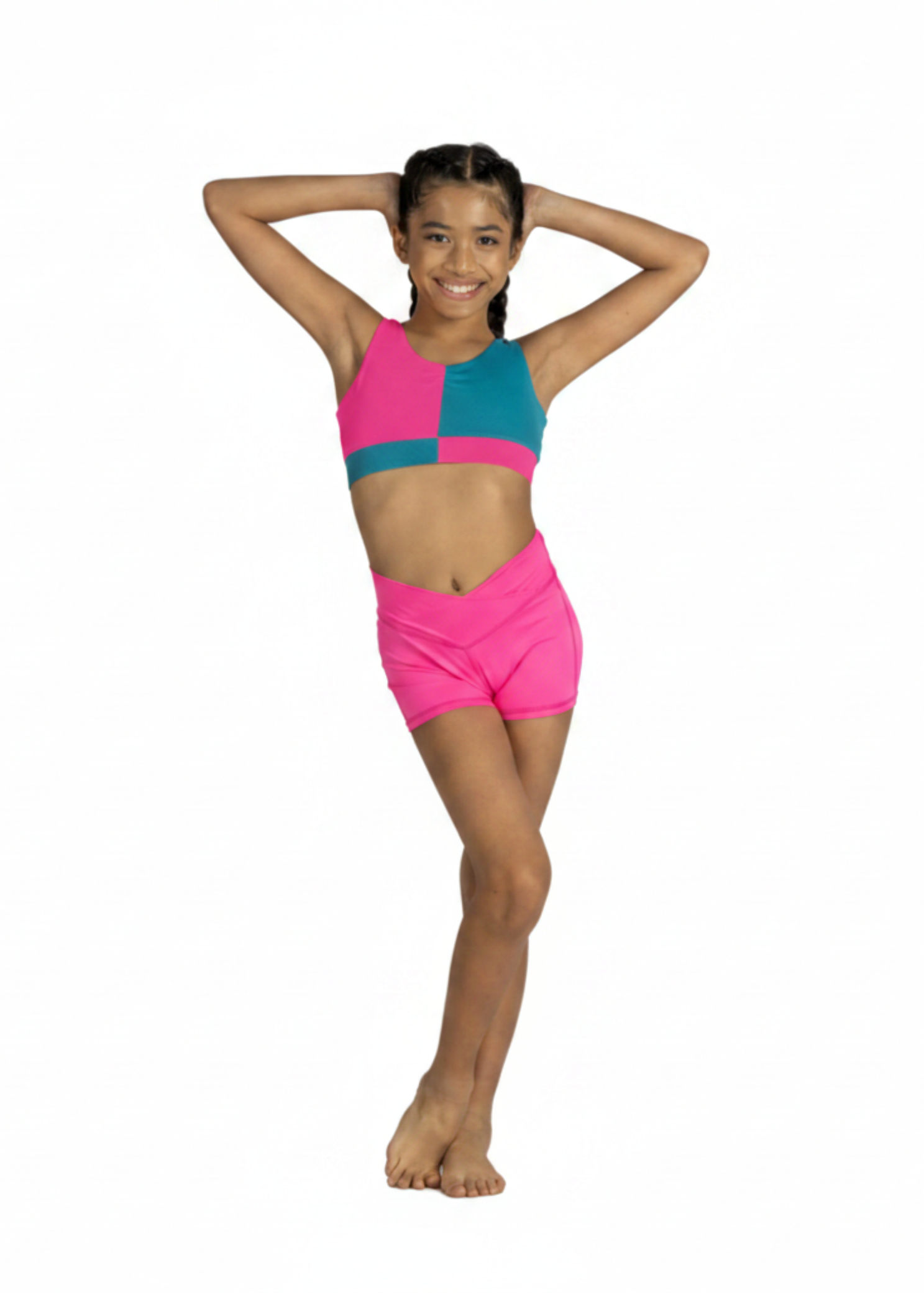 Block Party Top & Short Tropical Punch front view