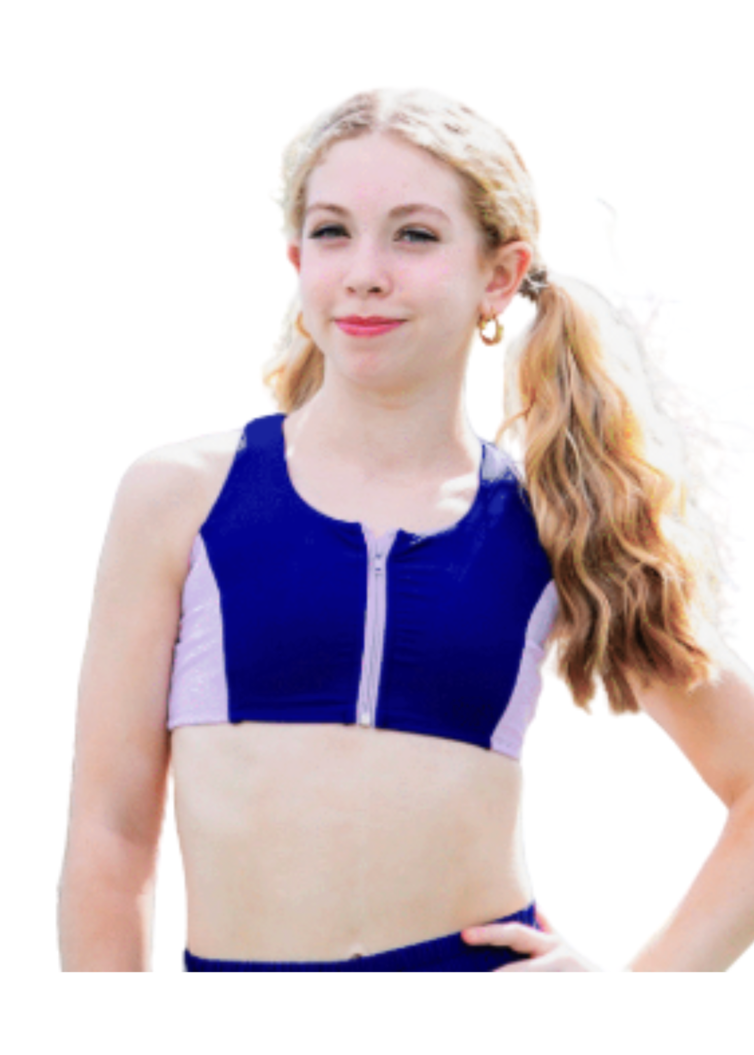 Match Point Top Beacon Blue/Pastel Lilac front view