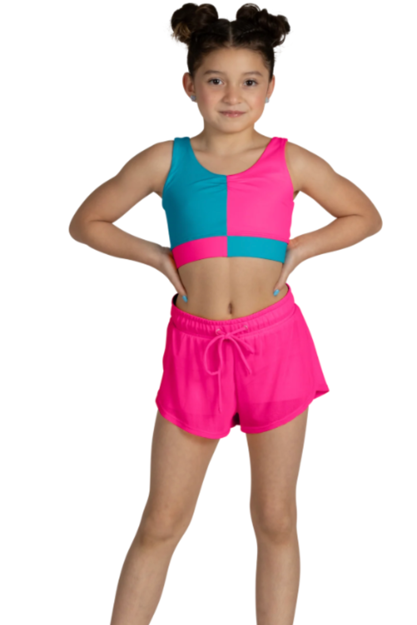 Breezy Flow Short Hot Pink front view