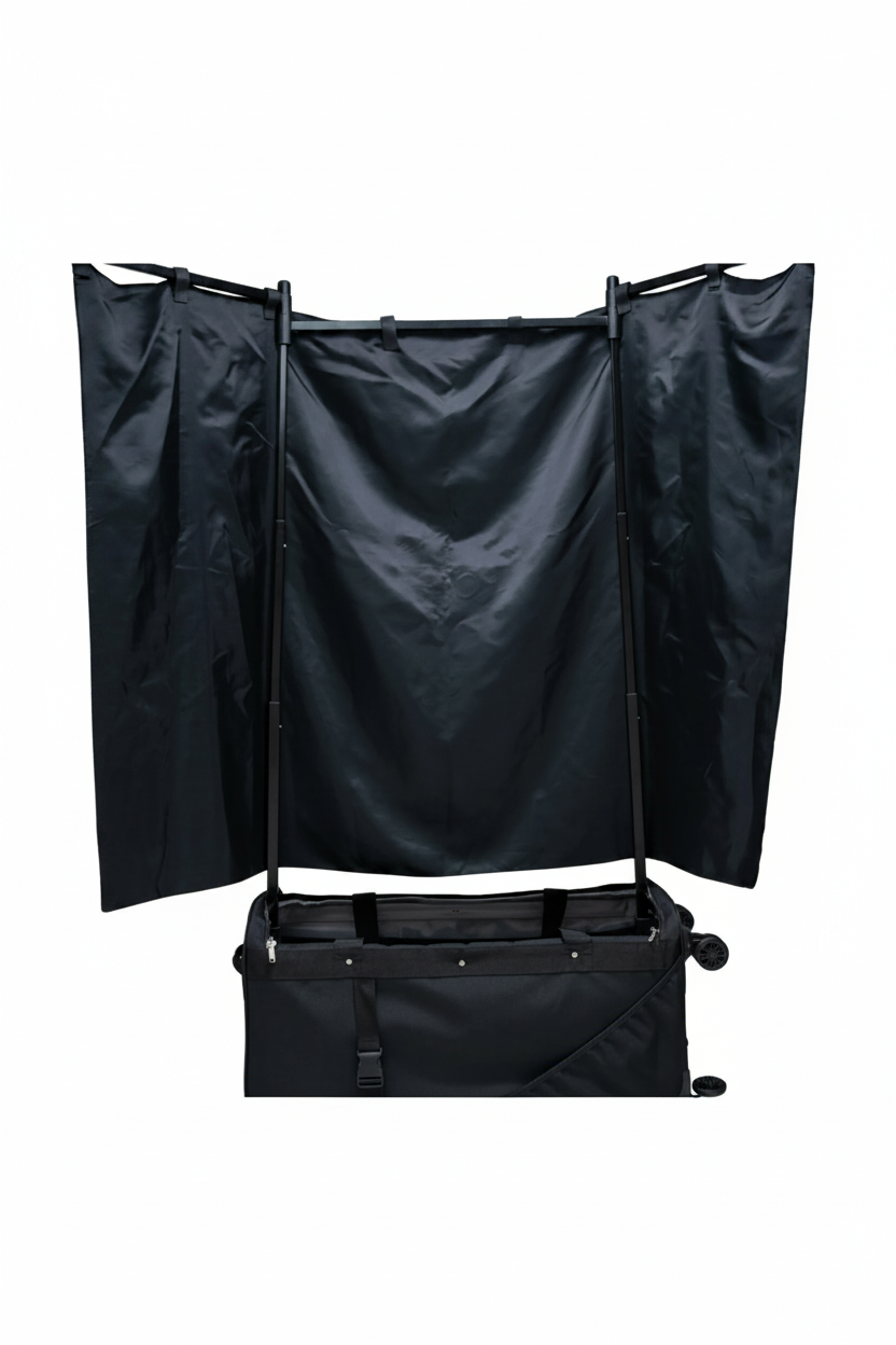 Built-in Privacy Curtain back view