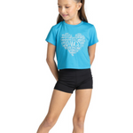 Expressions Cap Tee turquoise front view