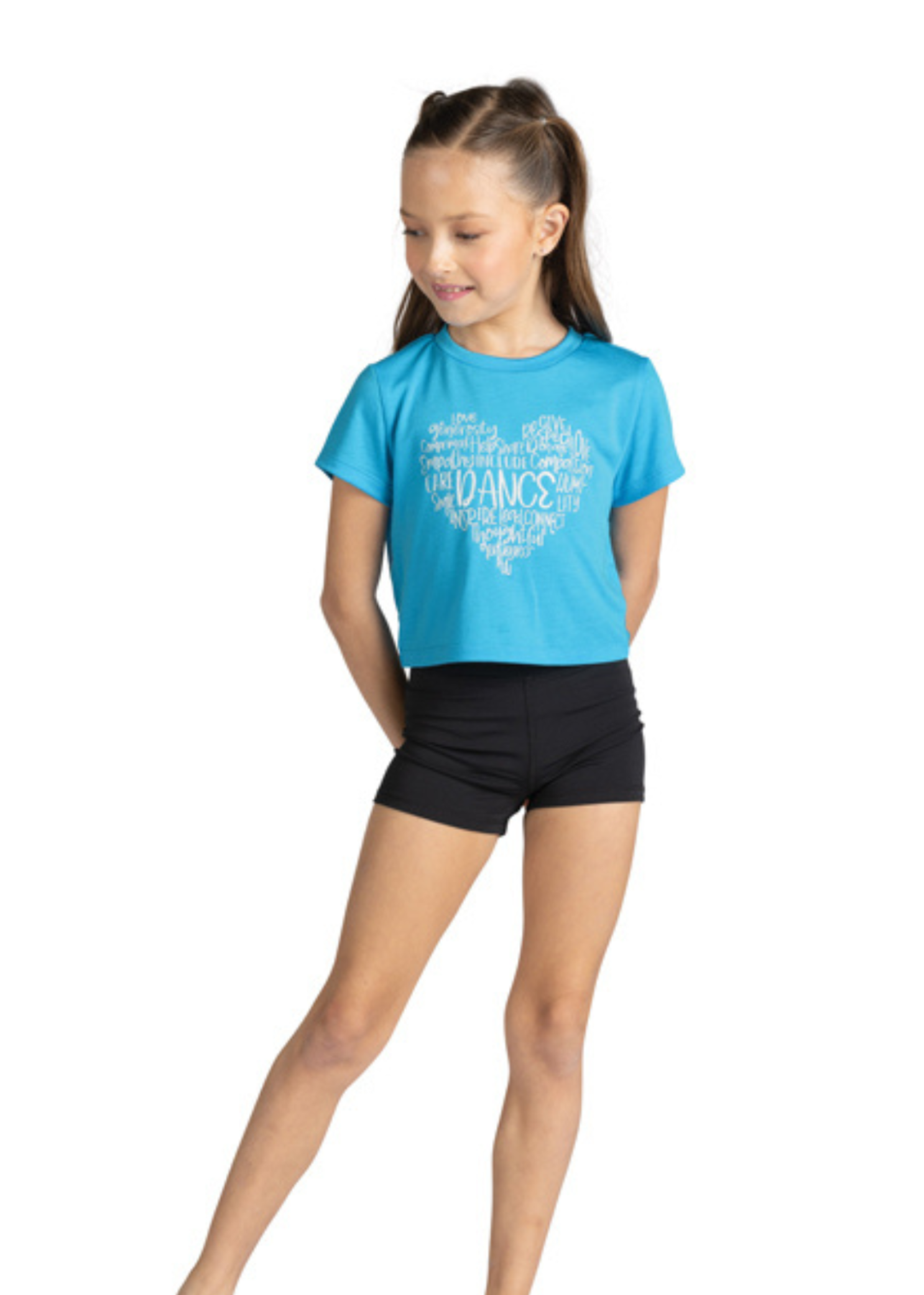 Expressions Cap Tee turquoise front view