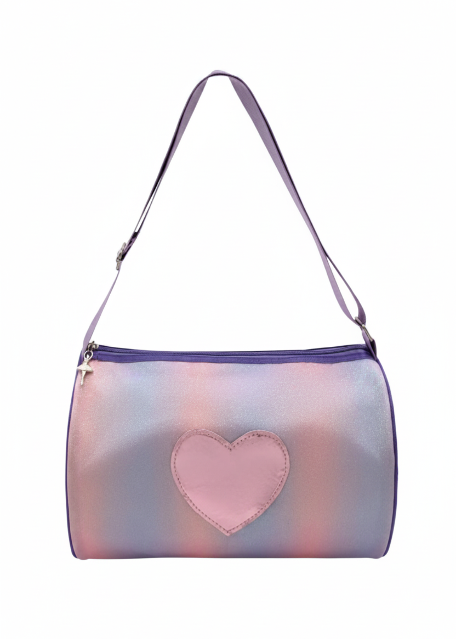 Sparkle Duffel Bag Lavender front view