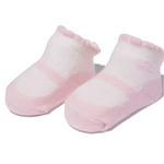 2-Pack Baby Ballet Sock Pink & White front view