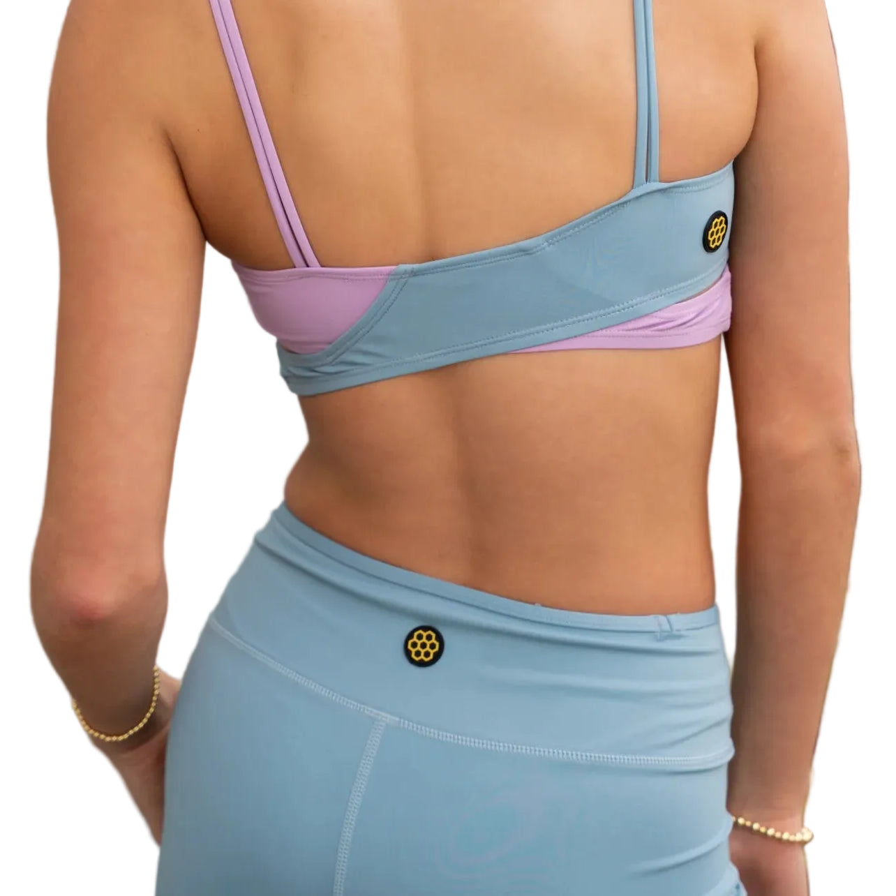 Lavender + Vintage Blue back view