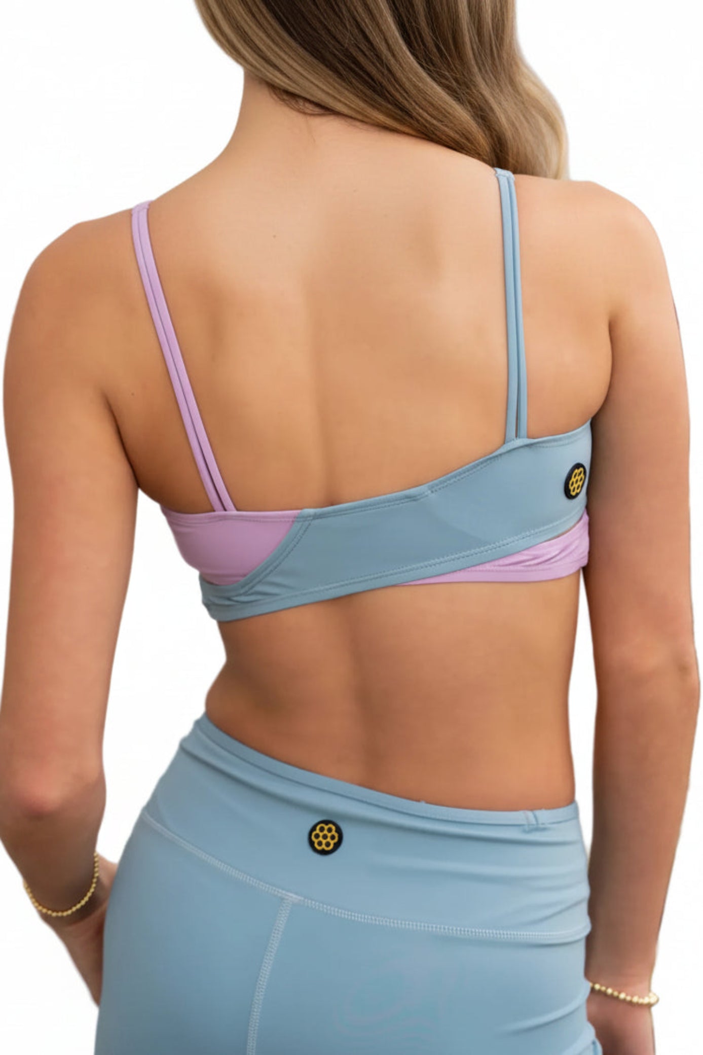 Lavender + Vintage Blue back view