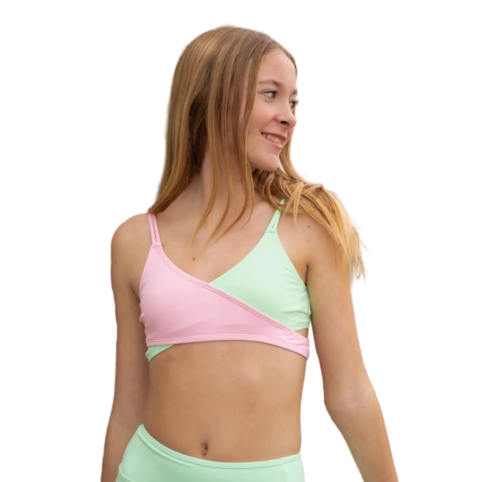 Pink Panther + Bright Mint front view