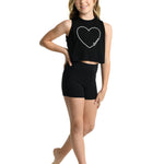 Heart Dance Tee – 21307C Black front view