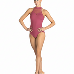 Valentina Halter Leotard Mauve Haze front view