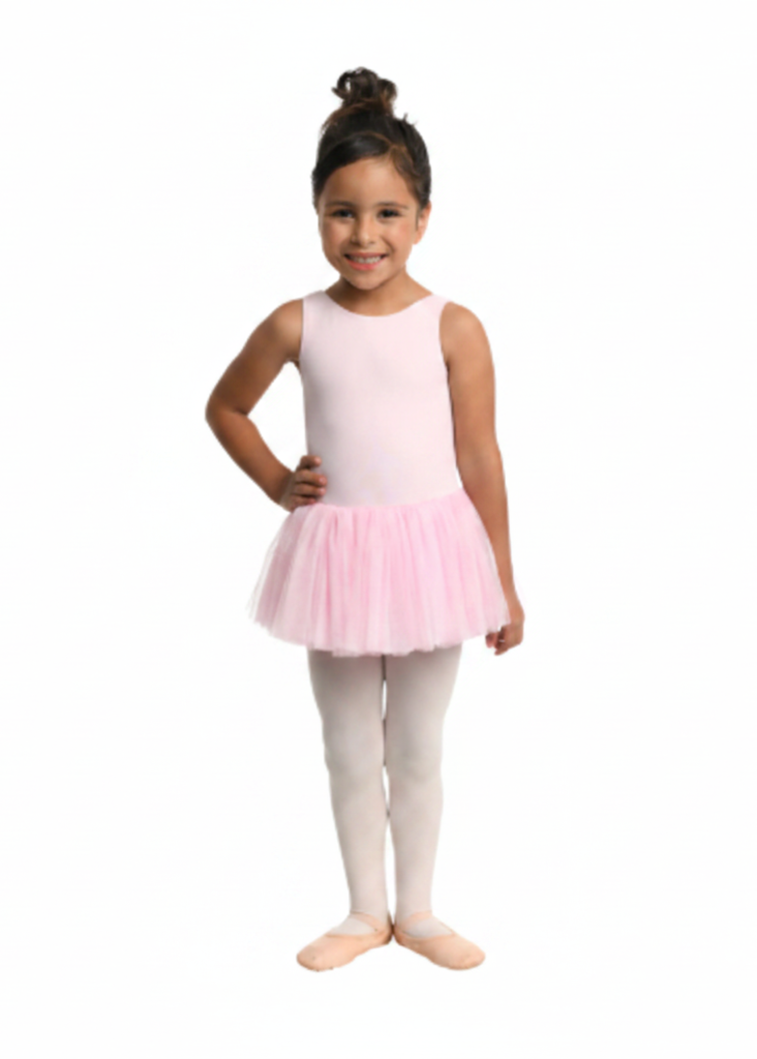 Holly Tank Bow Back Dress Pink front view