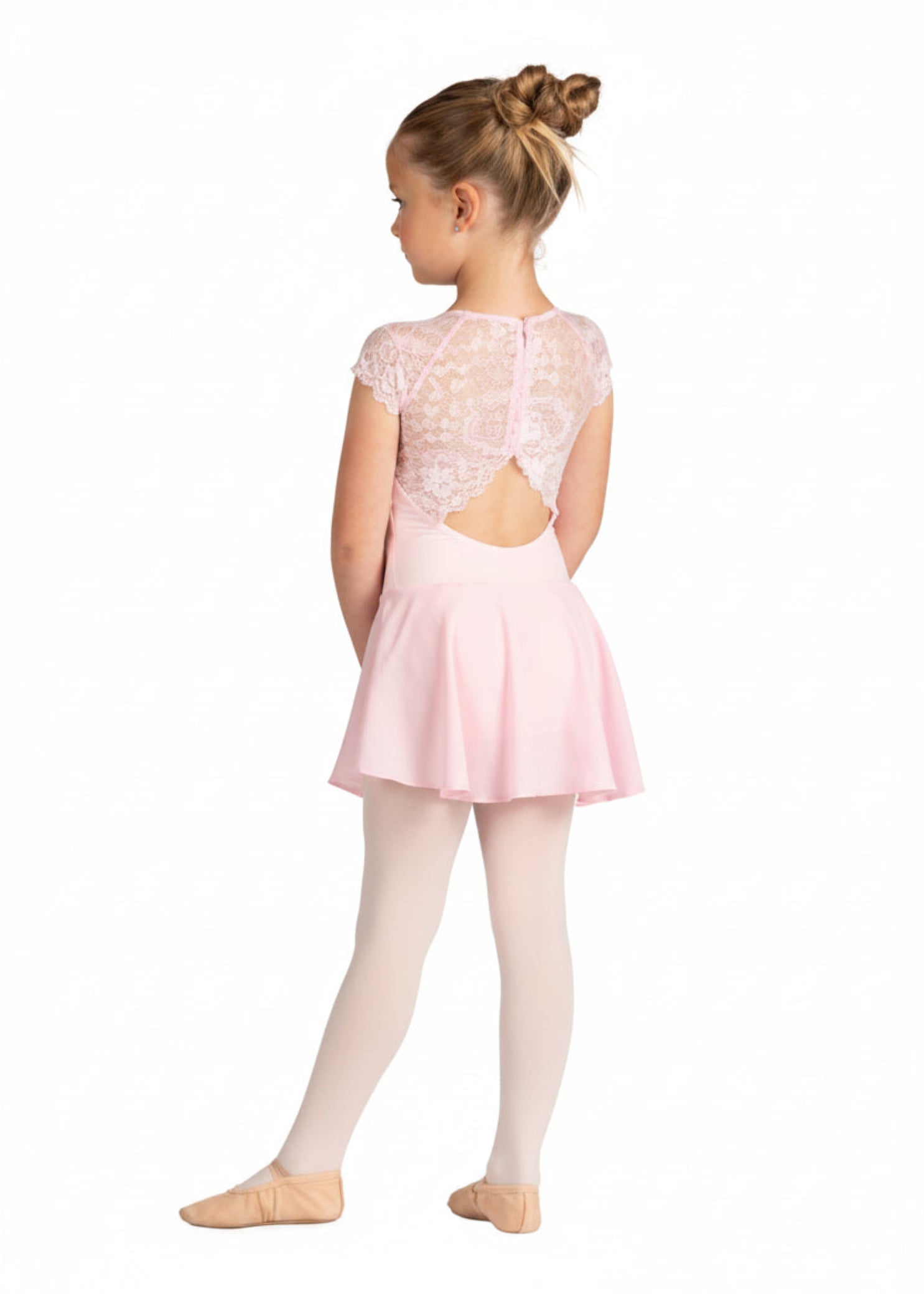 Audrienne Dress Pink back view