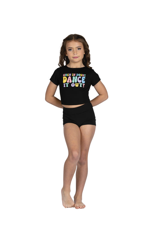 Dance It Out Tee – 24311C Black front view
