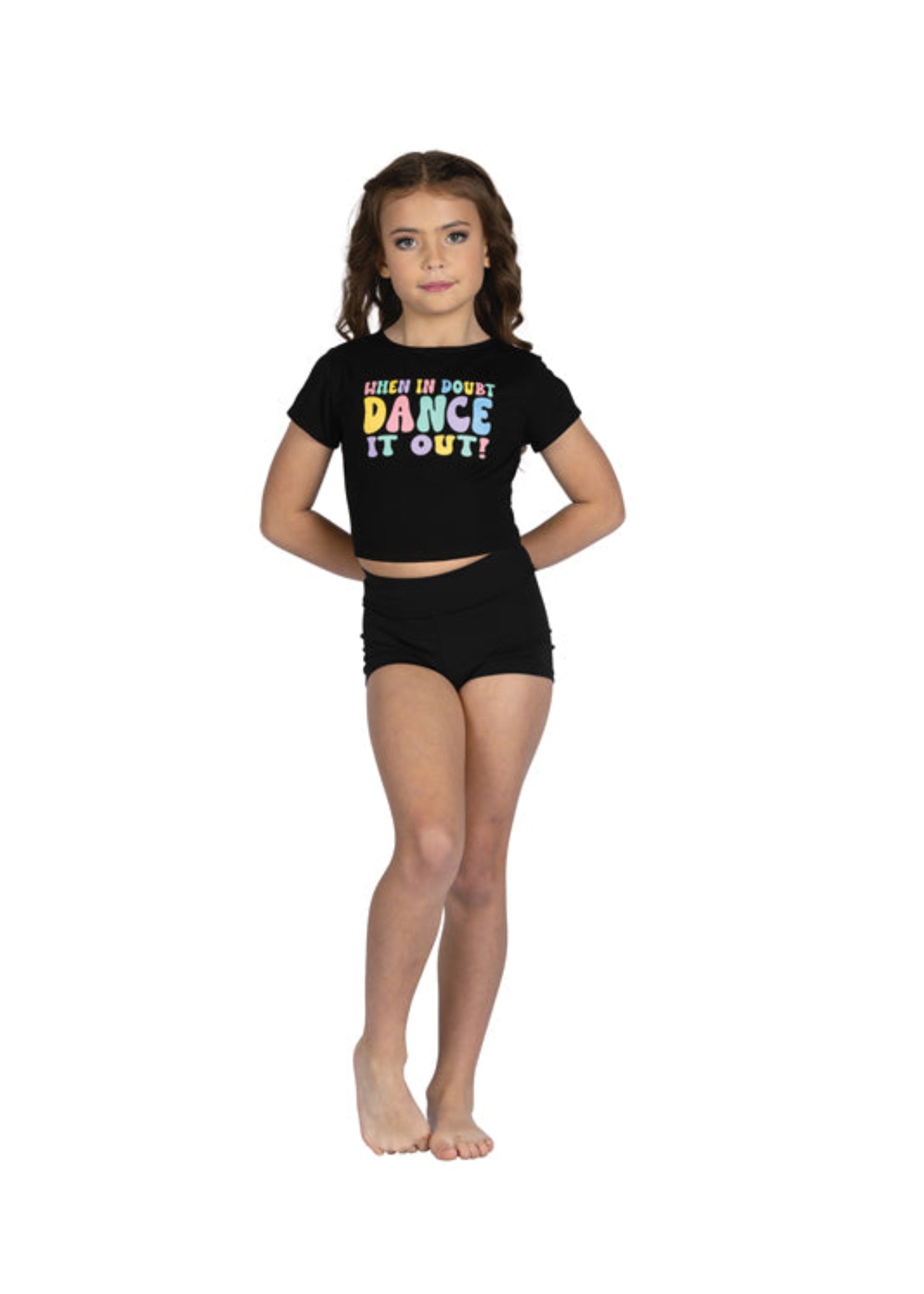 Dance It Out Tee – 24311C Black front view