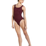 Jessie Leotard Maroon front view