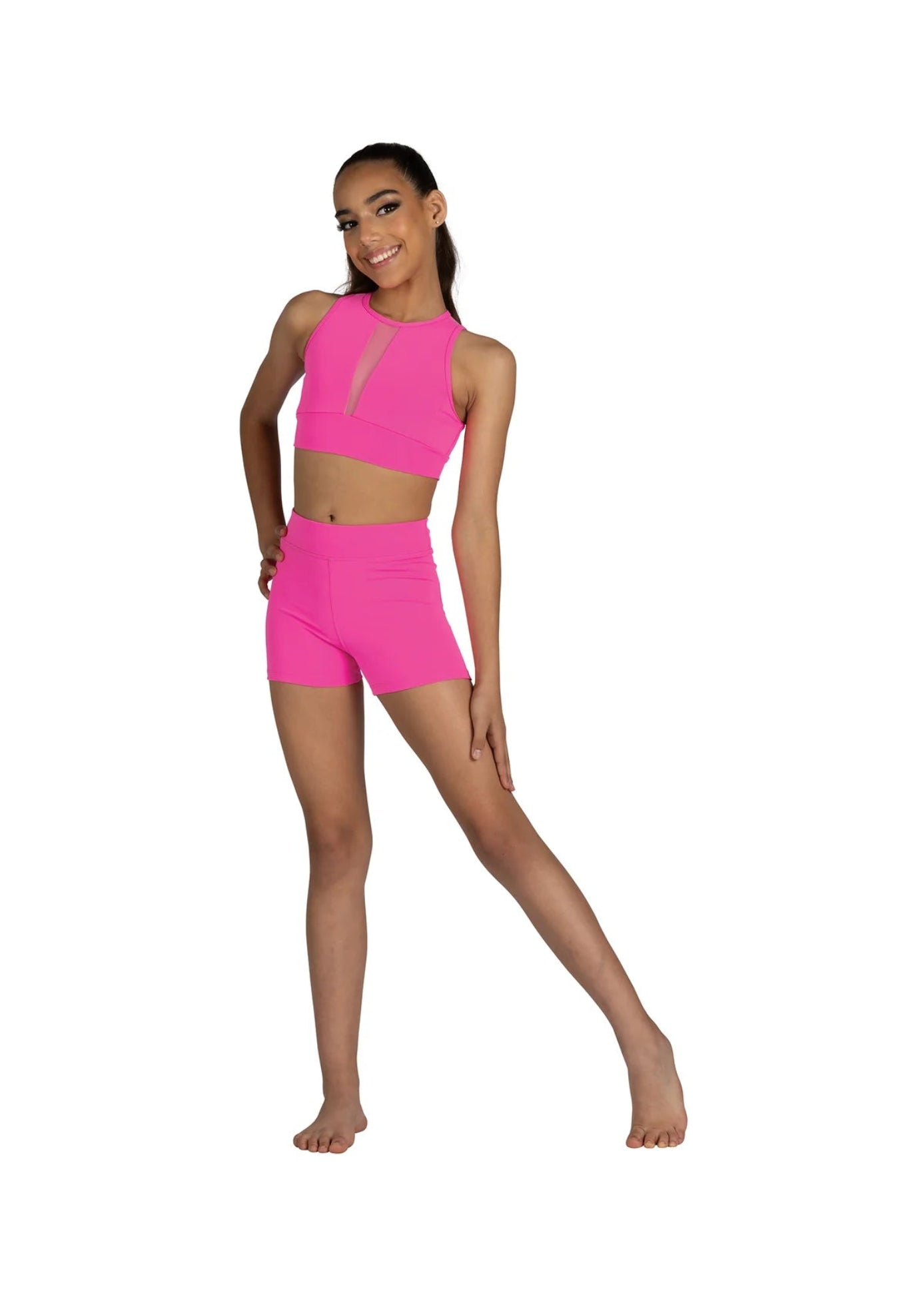 Rue Top – 25301C Neon Pink front view