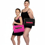 Bubbles Duffel Pink and Black lifestyle view