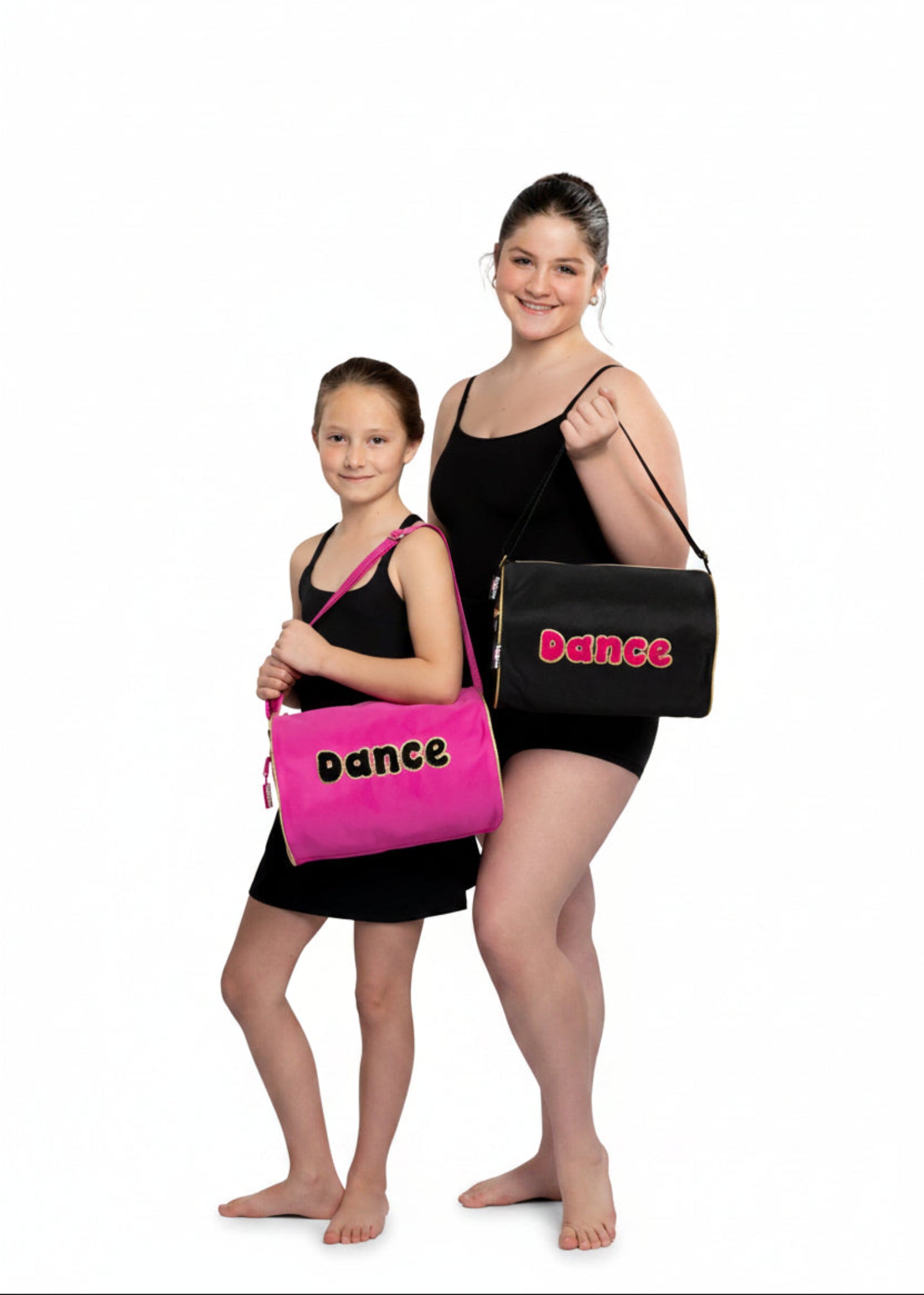Bubbles Duffel Pink and Black lifestyle view