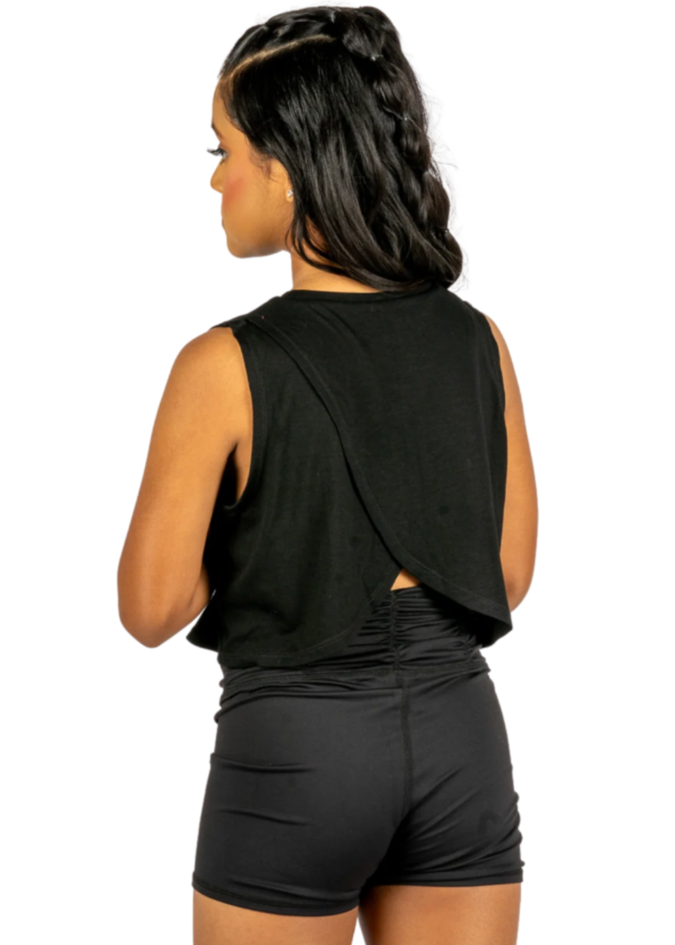 A Day Without Dance Top – 24007C Black back view