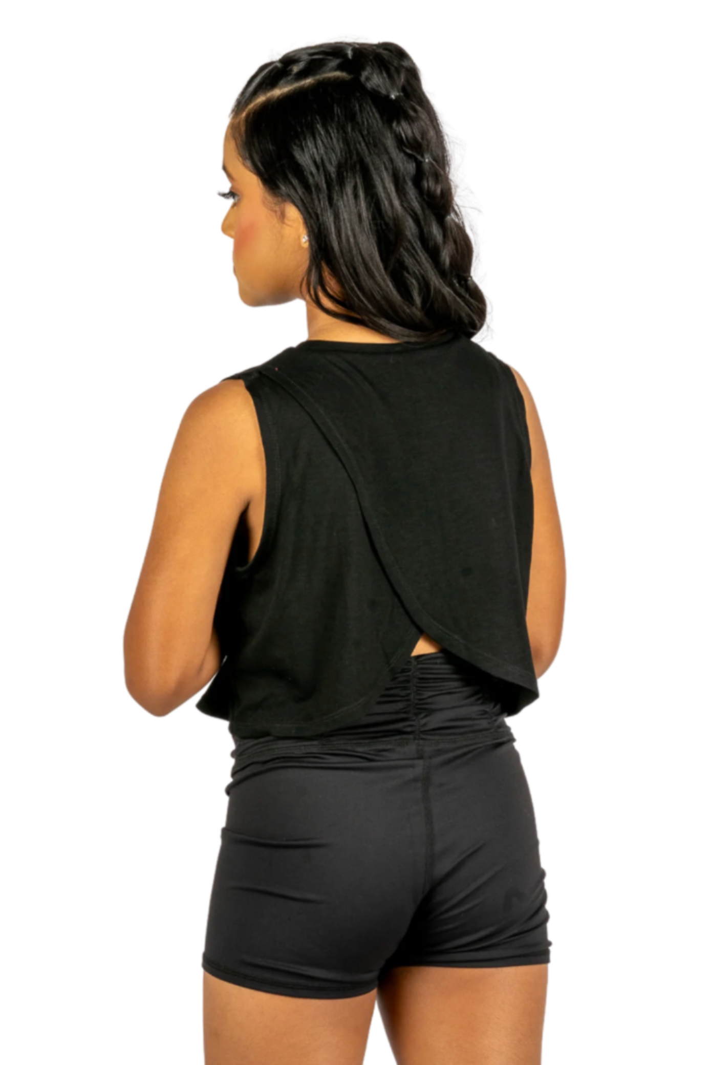 A Day Without Dance Top – 24007C Black back view