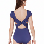 Portoro Cap Sleeve Leotard Skipper Navy back view 