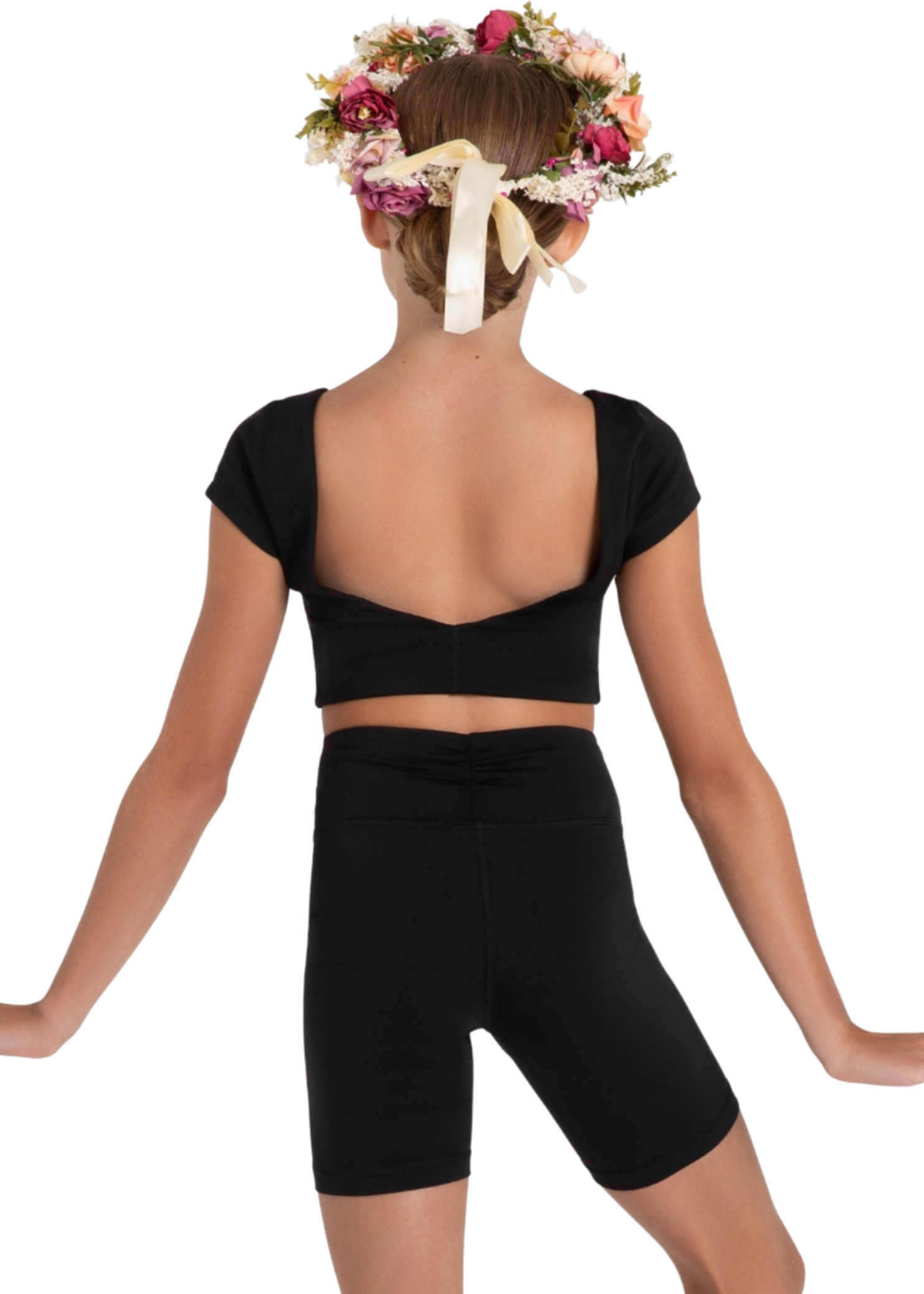 Buttercup Bike Short Black back view