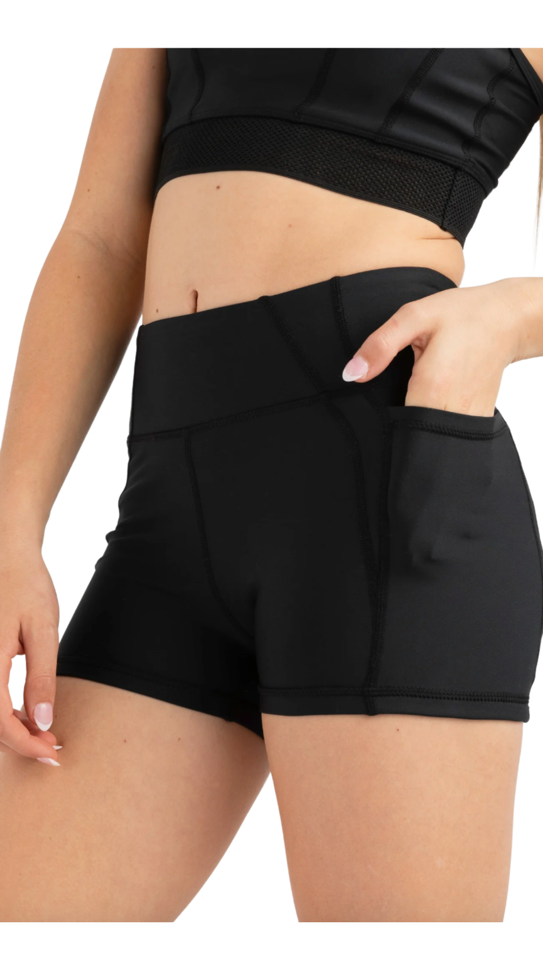 Hot Shot Short Black side view