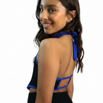 Malia Top black/royal back view