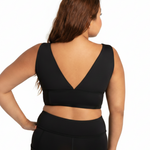 Goddess Sculpt Bra Tank Black back view