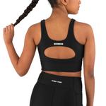 Glo Crop Top Black back view