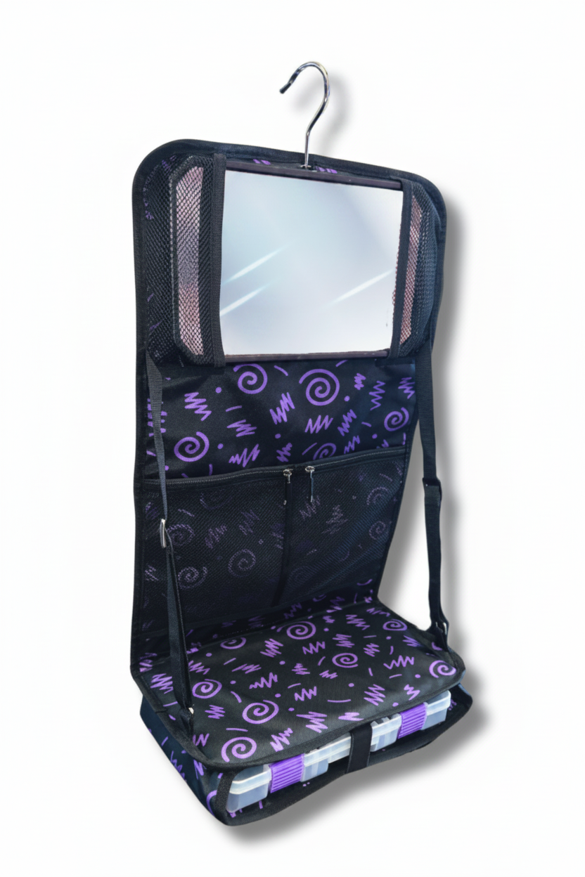 Attitude Hanging Accessory Case Confetti Purple front view
