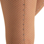 Rhinestone Fishnet Tight detail view