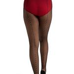 Rhinestone Fishnet Tight Black